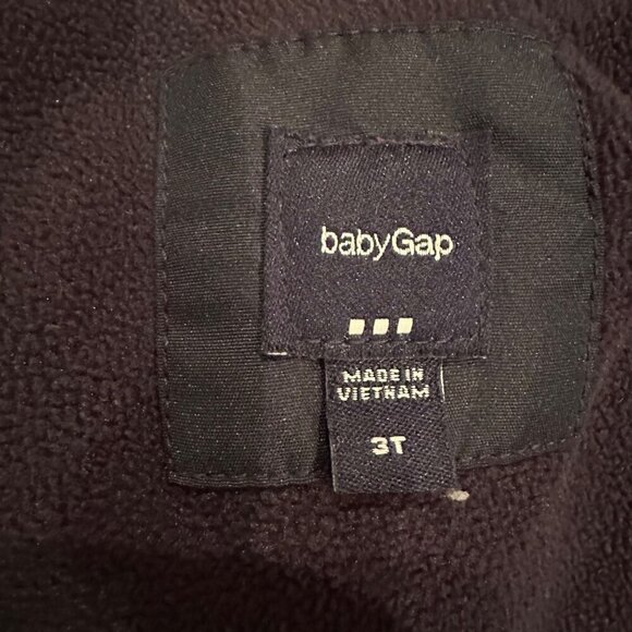 BABY GAP BOYS BLUE AND ORANGE PUFFER VEST 3T - Picture 5 of 6